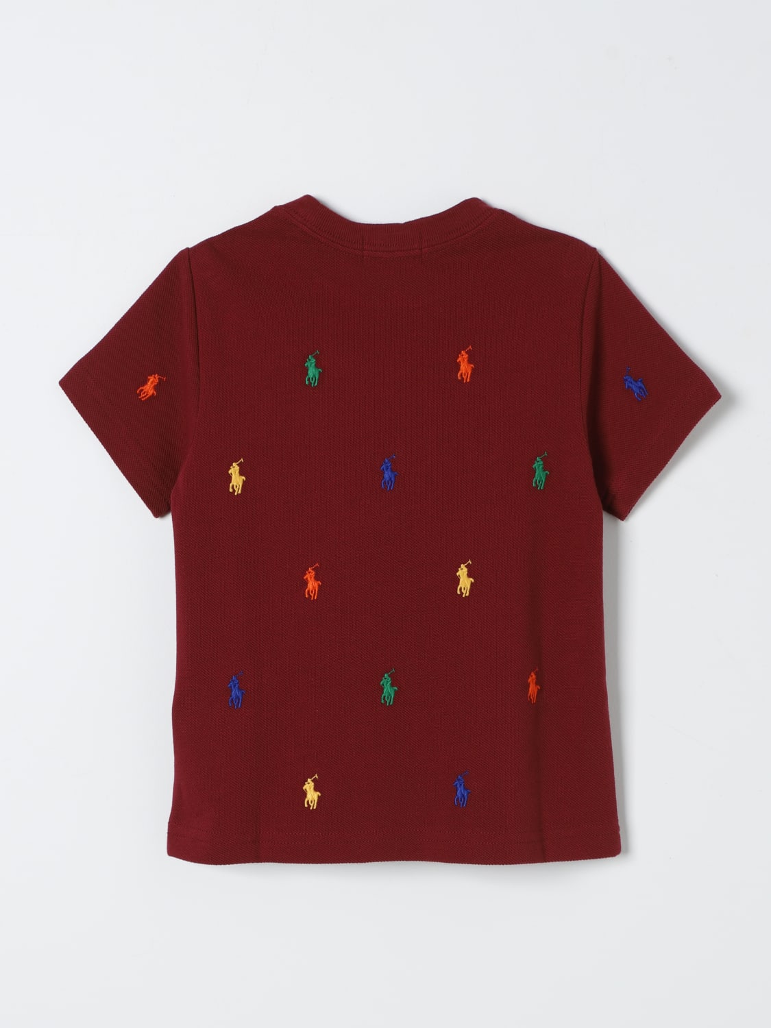 POLO RALPH LAUREN T-SHIRT: T-shirt kids Polo Ralph Lauren, Red - Img 2