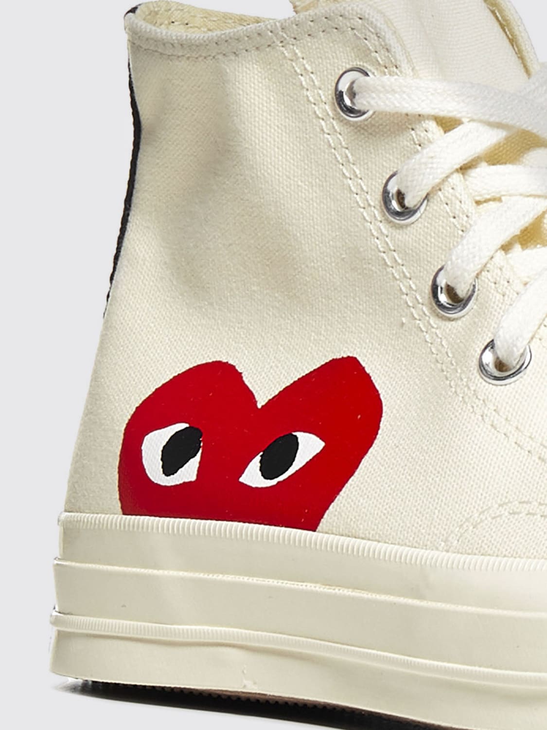 COMME DES GARCONS PLAY SNEAKERS: Sneakers Chuck 70 Comme Des Garçons Play in canvas , Bianco - Img 4