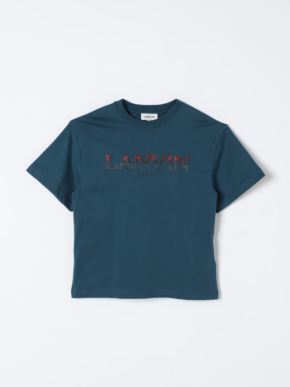 LANVIN T-SHIRT: T-shirt kids Lanvin, Blue - Img 1