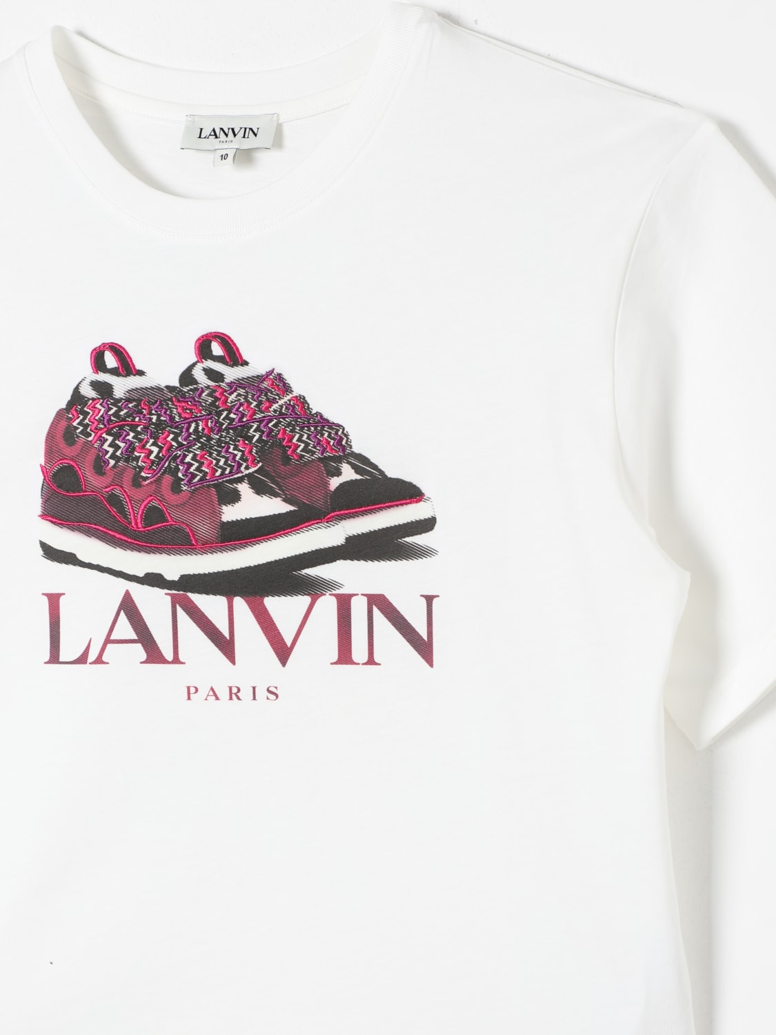 LANVIN T-SHIRT: T-shirt kids Lanvin, White - Img 3