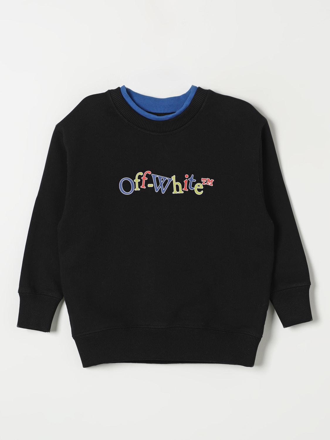 OFF WHITE KIDS Pull enfant Noir Pull Off White Kids OBBA008F24FLE0011014 en ligne sur GIGLIO.COM