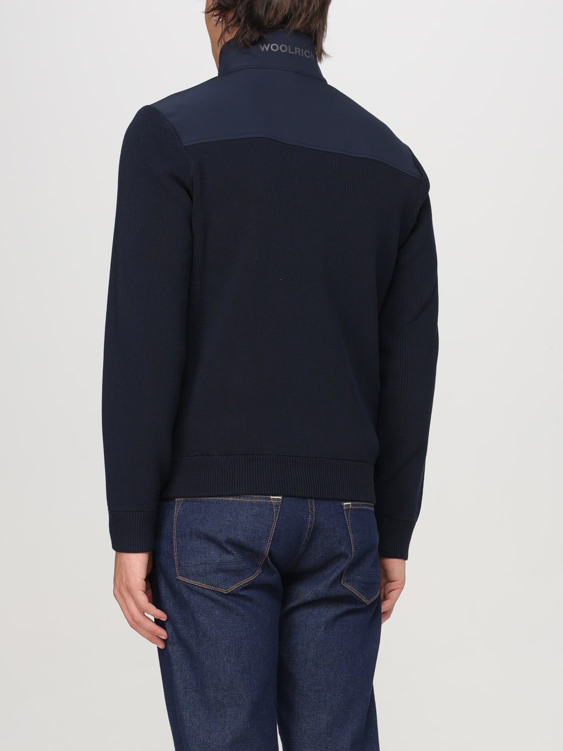 WOOLRICH GIACCA: Giubbotto Woolrich in misto viscosa , Blue - Img 2