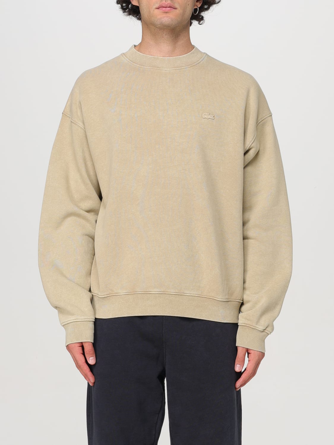 LACOSTE SWEATSHIRT: Sweatshirt men Lacoste, Beige - Img 1