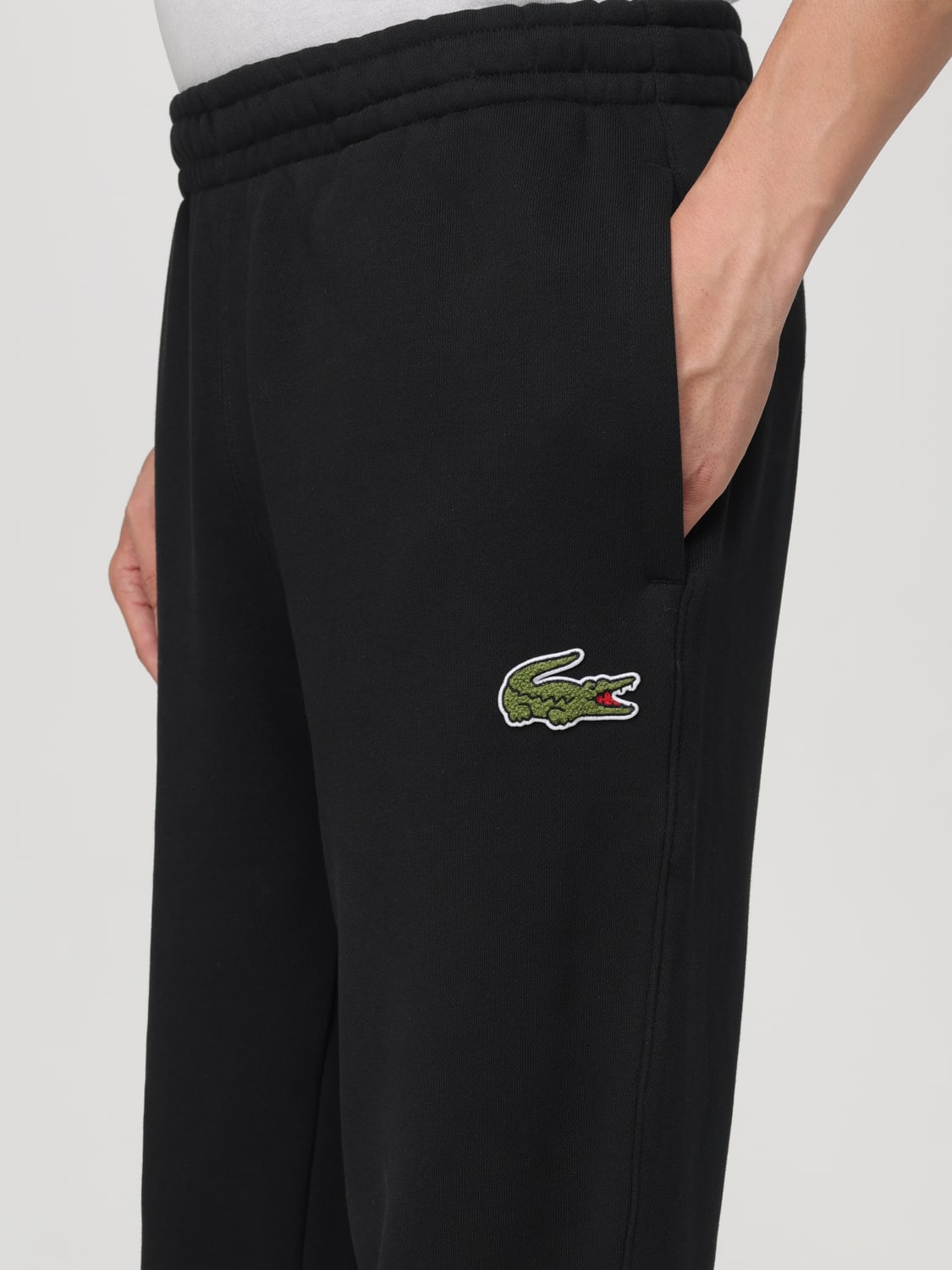 LACOSTE PANTS: Pants men Lacoste, Black - Img 3