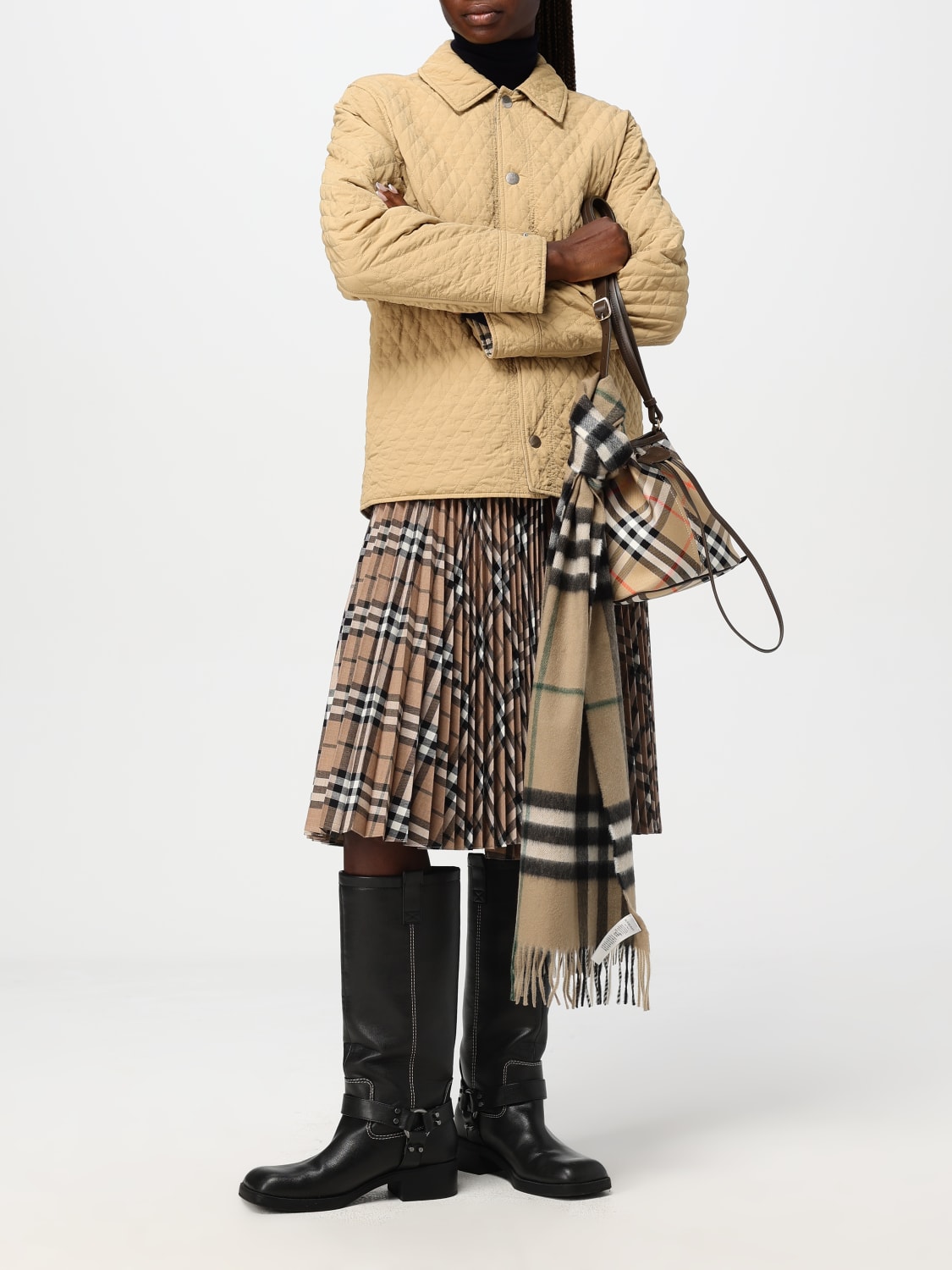 ジャケット BURBERRY Biege Polyester Jacket BURBERRY: Jacket woman - Beige | Burberry jacket 8093888