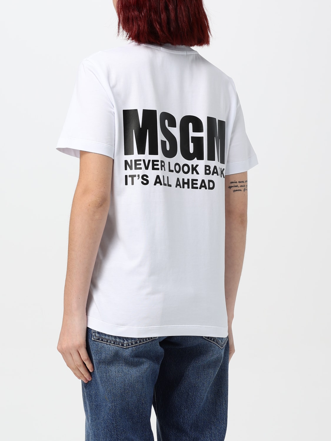 MSGM T-SHIRT: T-shirt woman MSGM, White - Img 2