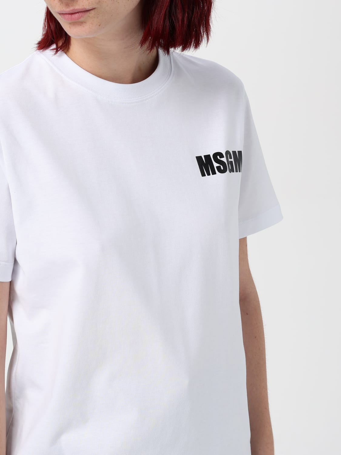 MSGM T-SHIRT: T-shirt woman MSGM, White - Img 3