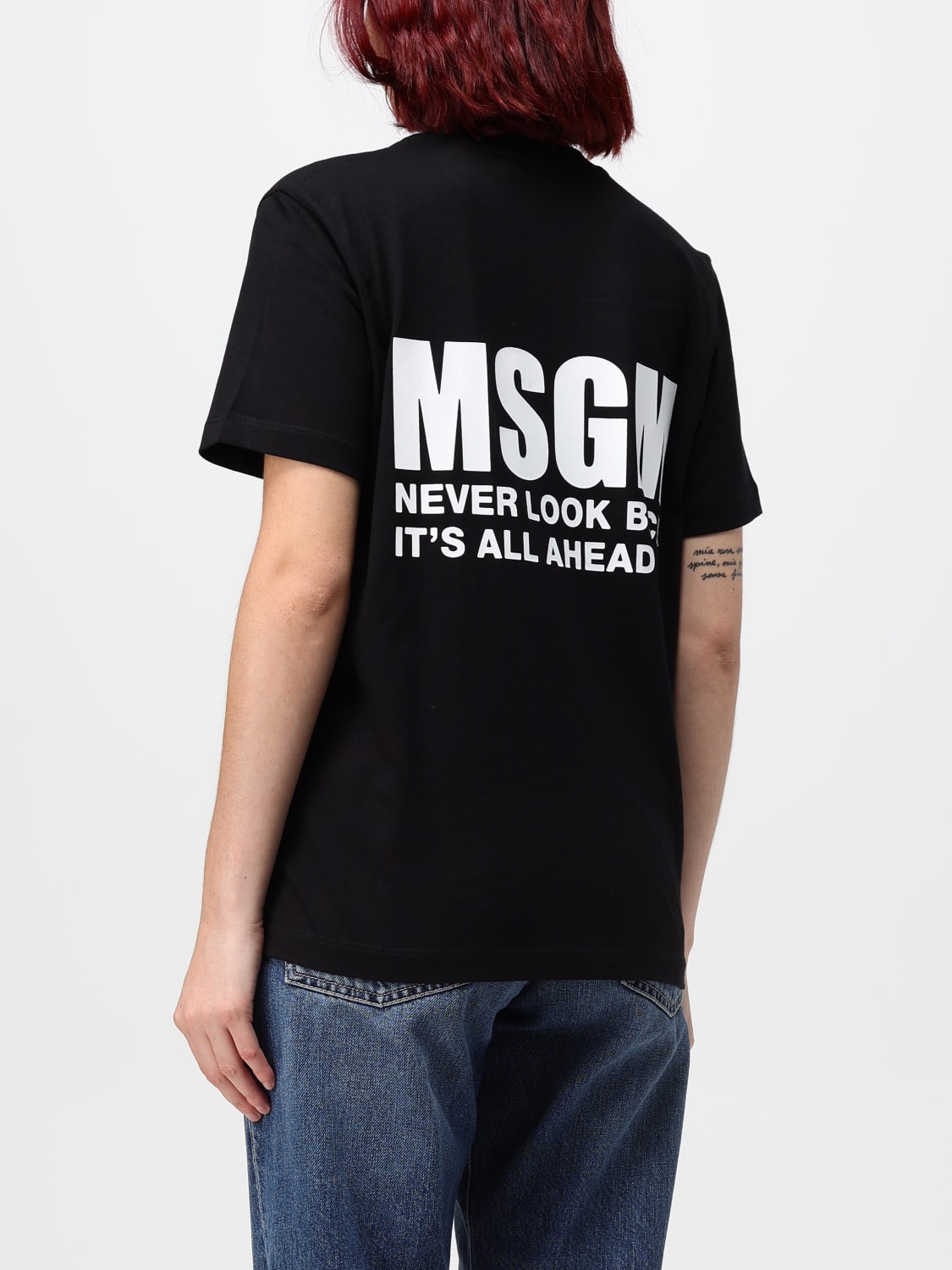 MSGM T-SHIRT: T-shirt woman MSGM, Black - Img 2