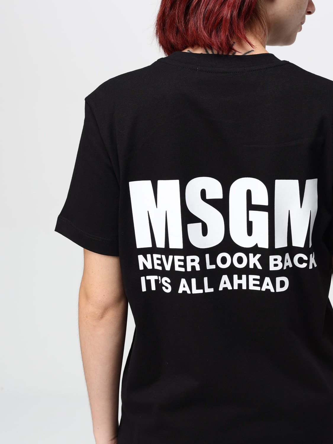 MSGM T-SHIRT: T-shirt woman MSGM, Black - Img 3