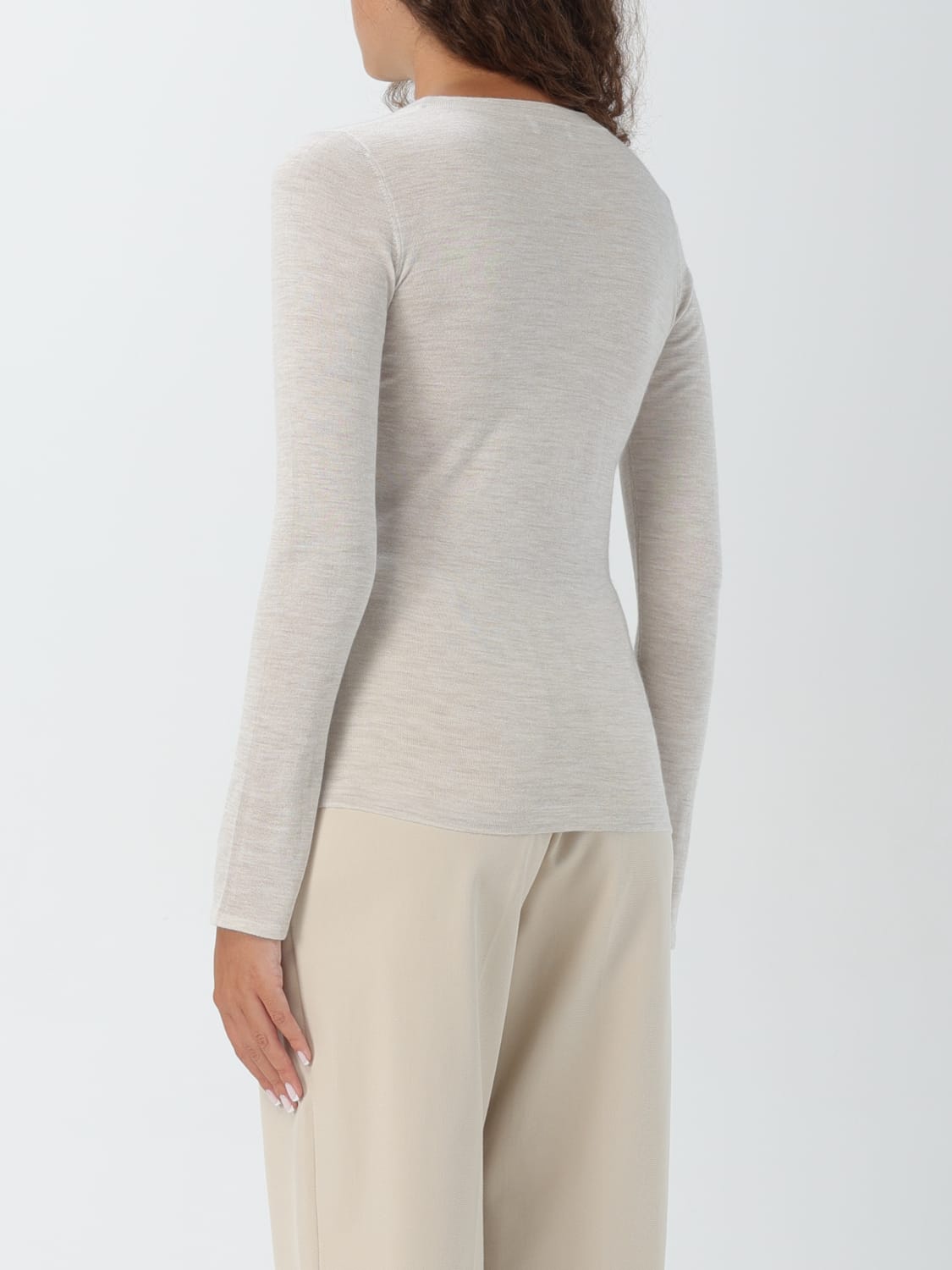 BRUNELLO CUCINELLI SWEATER: Sweater woman Brunello Cucinelli, White - Img 3