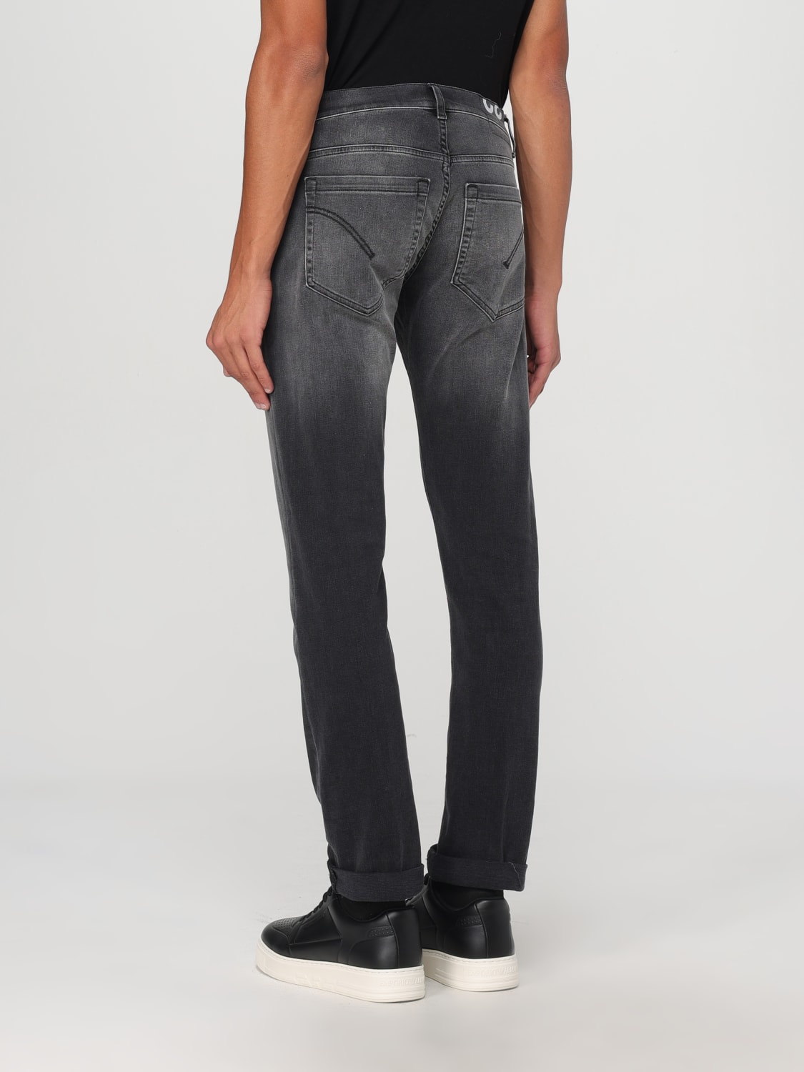 DONDUP JEANS: Pants men Dondup, Black - Img 2