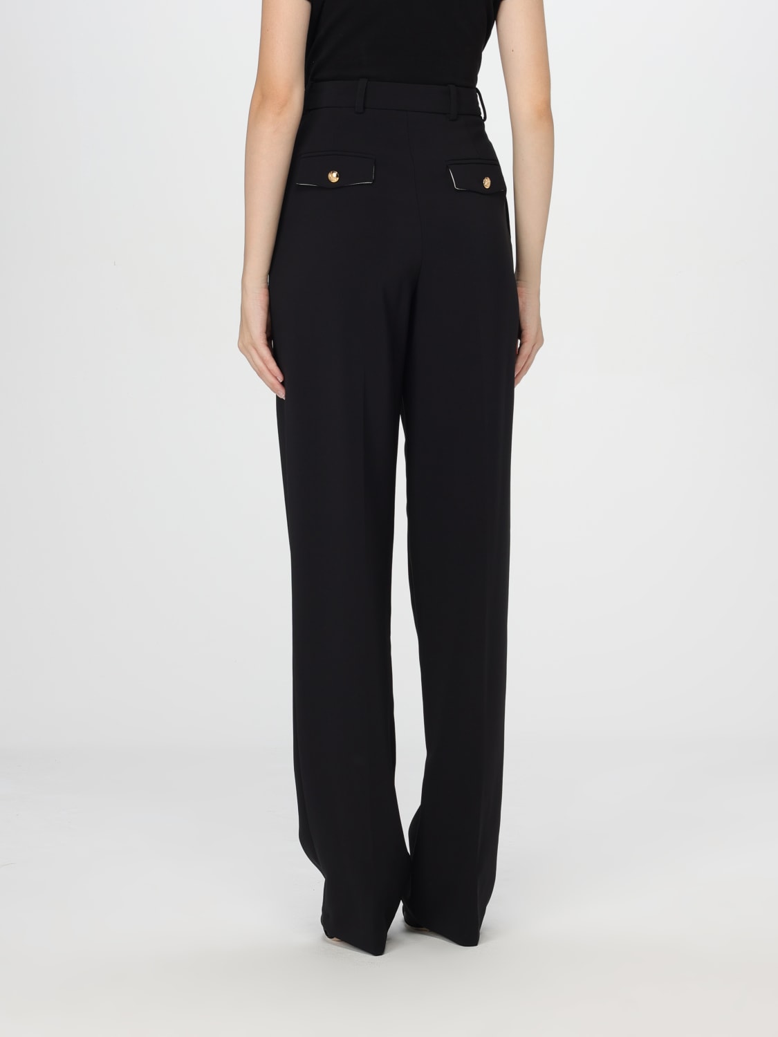 ELISABETTA FRANCHI PANTS: Pants woman Elisabetta Franchi, Black - Img 3