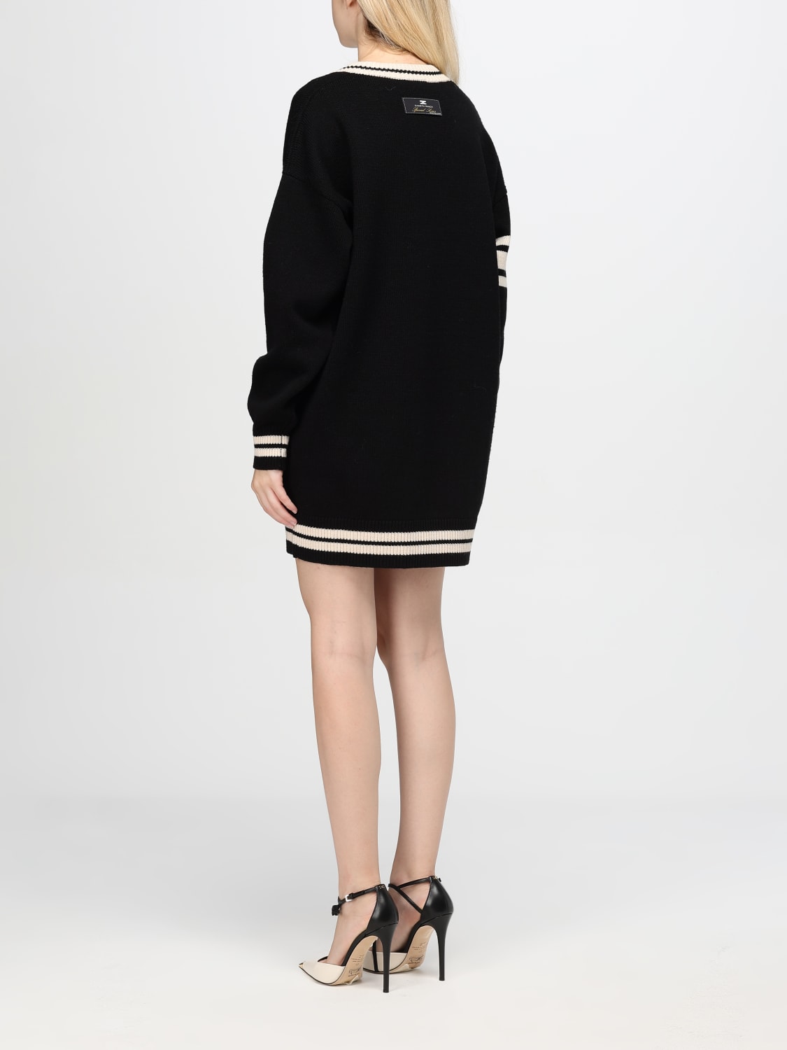 ELISABETTA FRANCHI DRESS: Dress woman Elisabetta Franchi, Black - Img 2