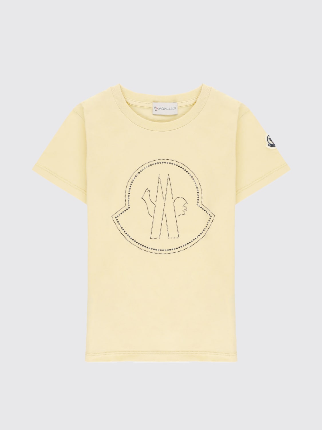 MONCLER T-SHIRT: T-shirt kids Moncler, Yellow - Img 1