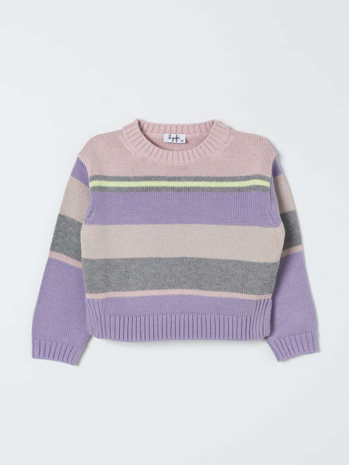 IL GUFO SWEATER: Sweater kids Il Gufo, Grey - Img 1