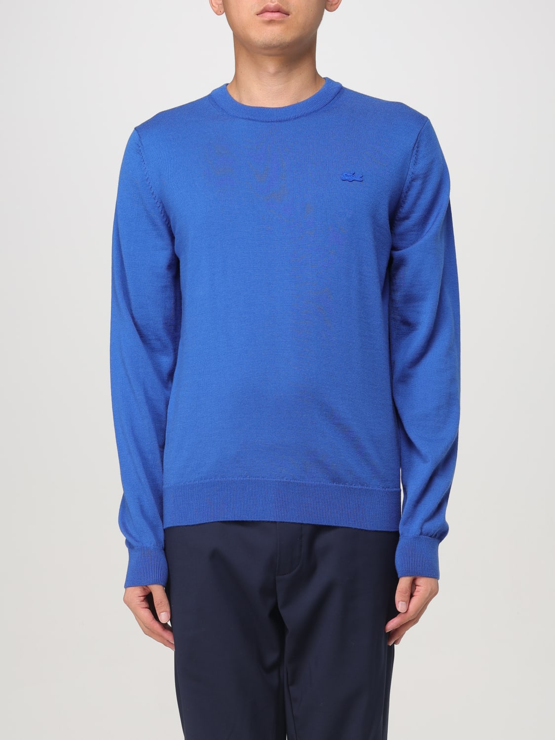 LACOSTE SWEATER: Sweater men Lacoste, Gnawed Blue - Img 1