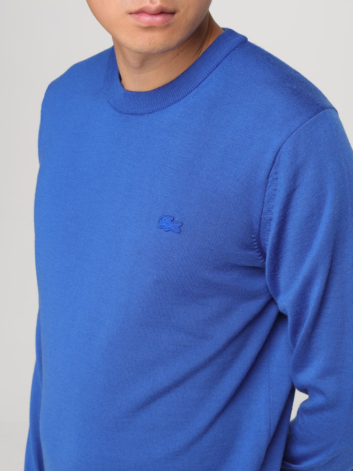 LACOSTE SWEATER: Sweater men Lacoste, Gnawed Blue - Img 3