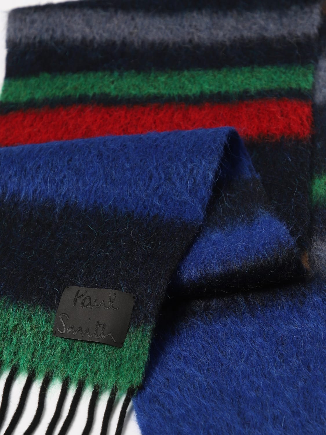 PAUL SMITH SCIARPA: Sciarpa Anto Paul Smith in misto lana a righe multicolor , Blue - Img 3