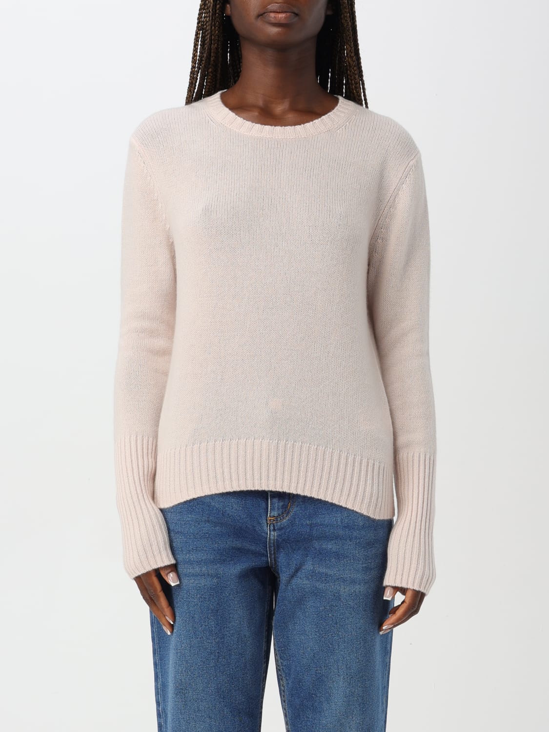 ALLUDE MAGLIA: Maglione Allude in cashmere , Rosa - Img 1