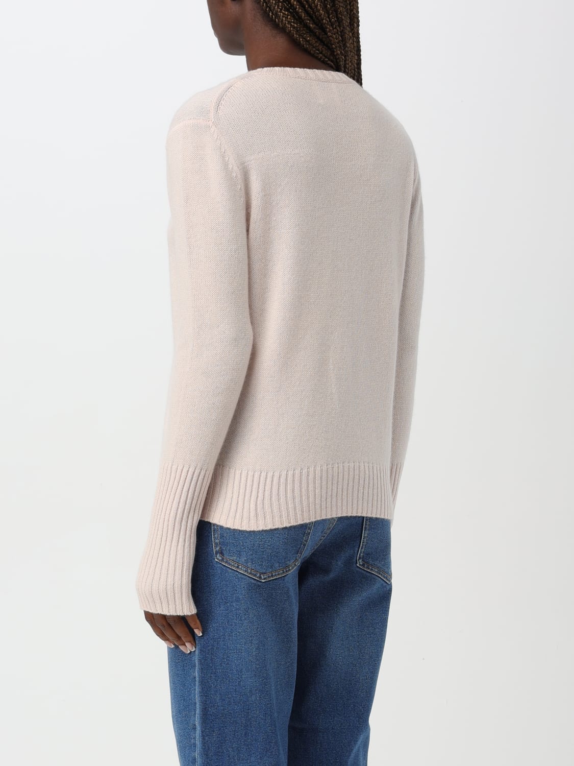 ALLUDE MAGLIA: Maglione Allude in cashmere , Rosa - Img 2