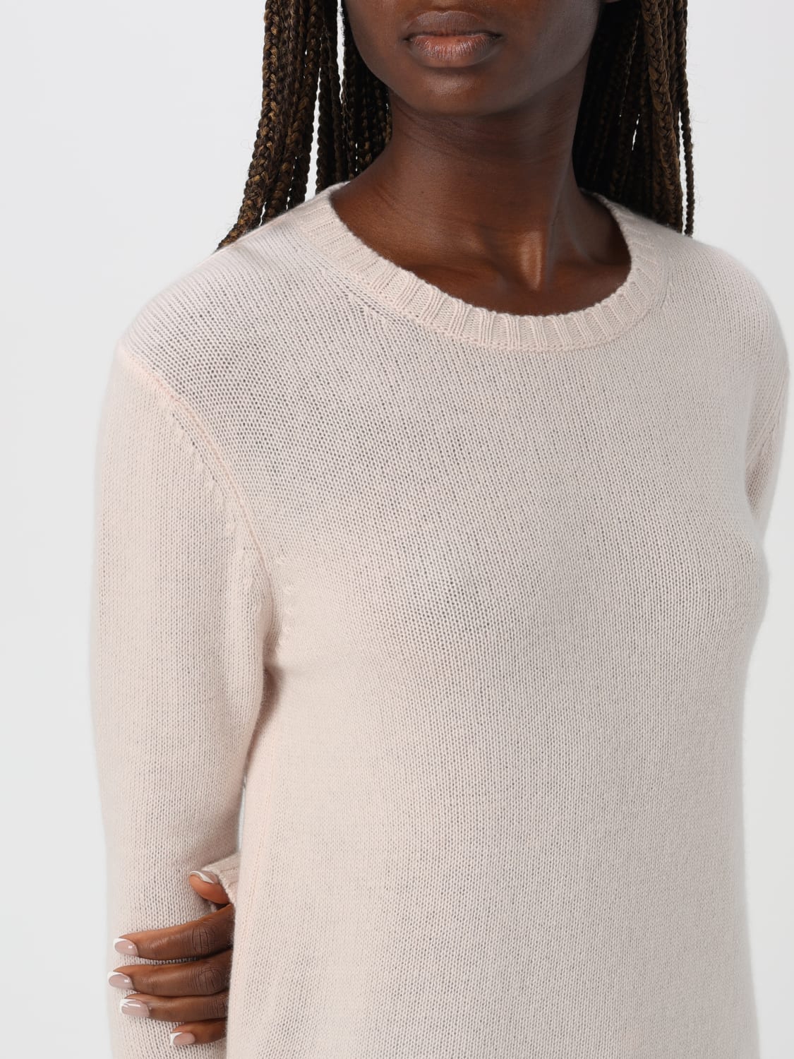 ALLUDE MAGLIA: Maglione Allude in cashmere , Rosa - Img 3