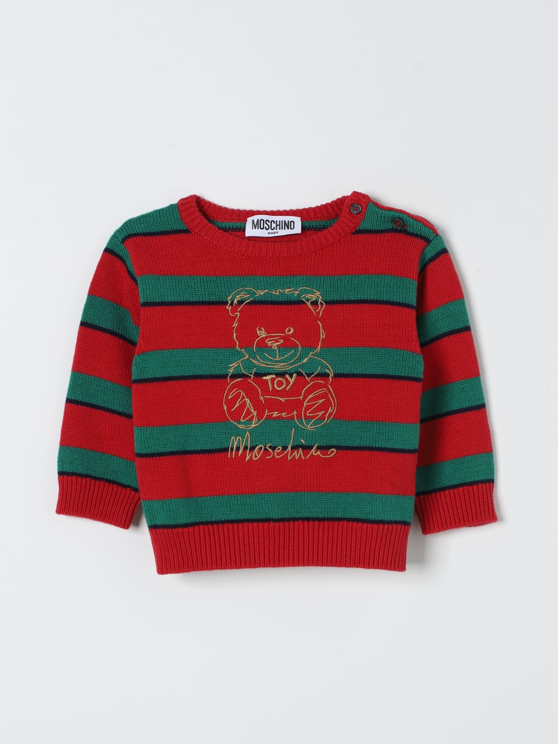 MOSCHINO SWEATER: Sweater kids Moschino, Red - Img 1