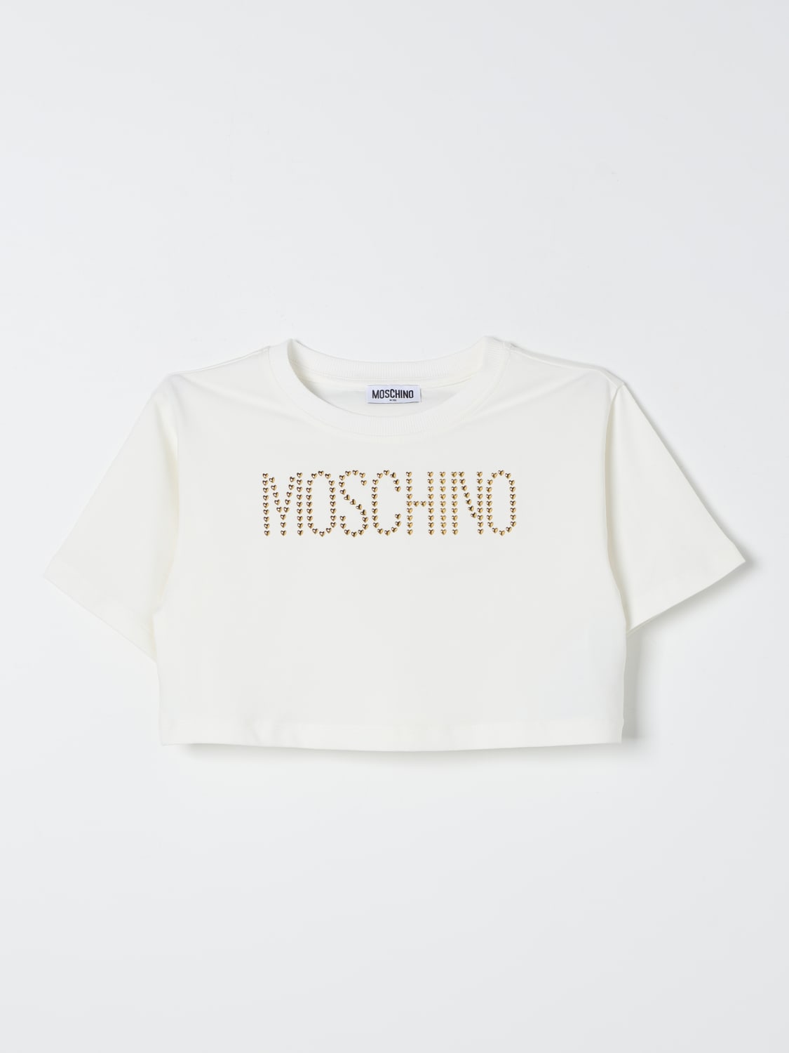 MOSCHINO 티셔츠: 스웨터 남아 Moschino, 화이트 - Img 1