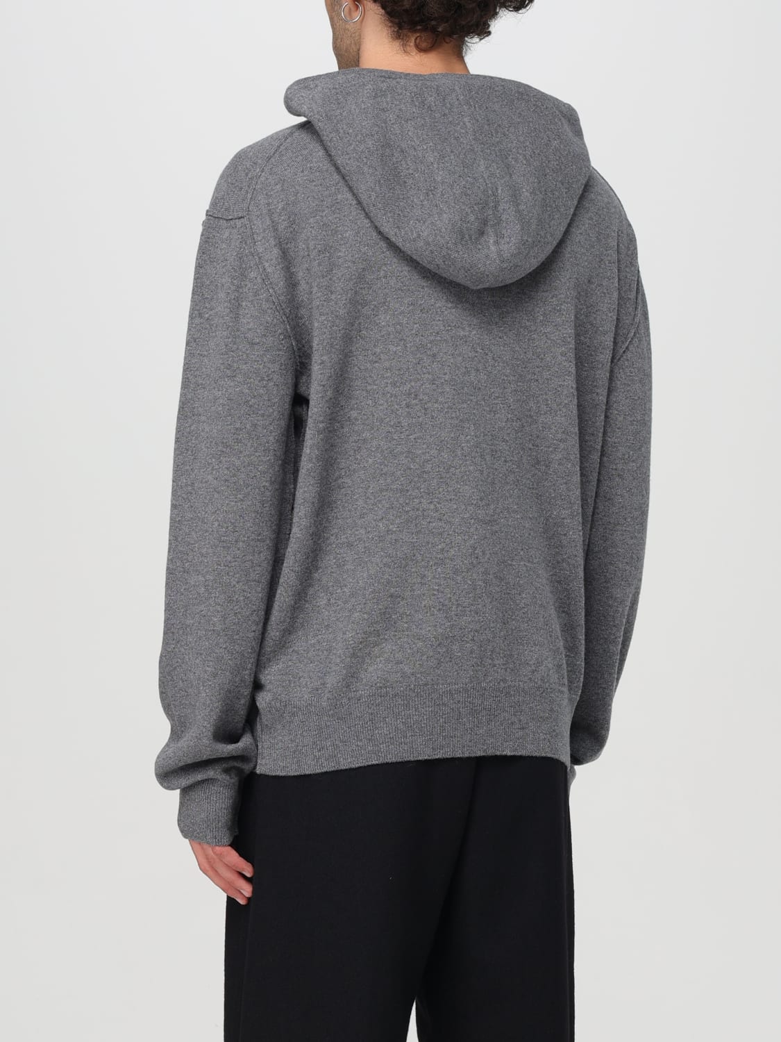 MAISON MARGIELA SWEATSHIRT: Maison Margiela wool and cashmere hoodie, Grey - Img 3