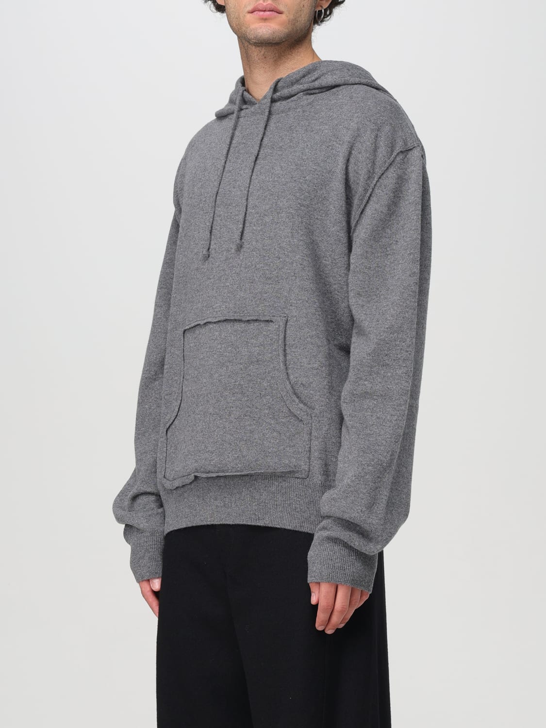 MAISON MARGIELA SWEATSHIRT: Maison Margiela wool and cashmere hoodie, Grey - Img 4