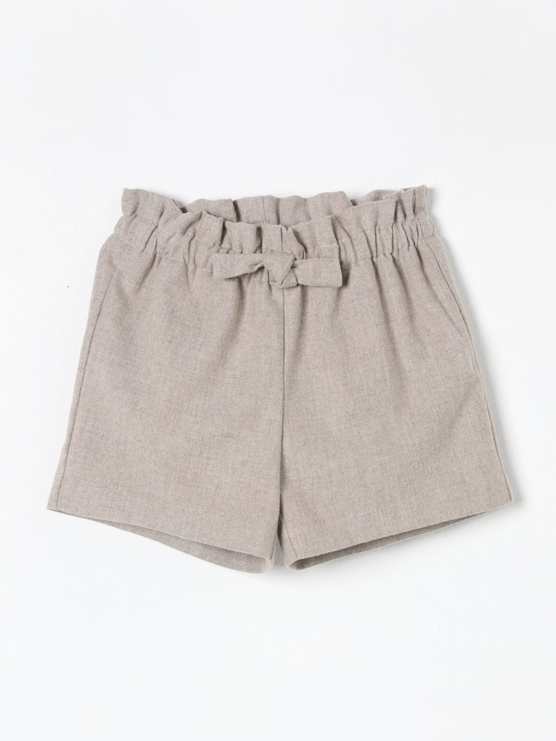 IL GUFO SHORT: Pantalon enfant Il Gufo, Marron - Img 1