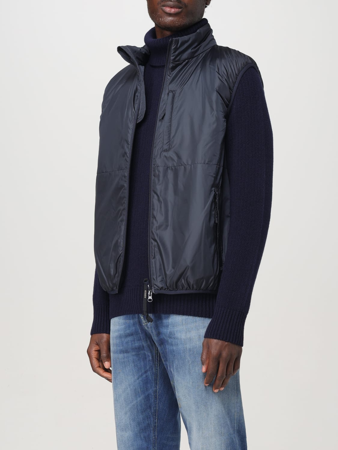 ASPESI WESTE: Weste herren Aspesi, Blau - Img 3