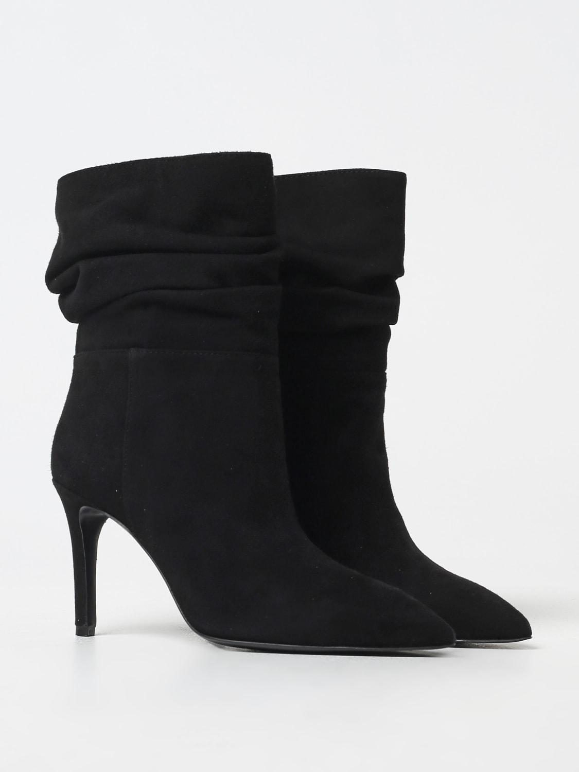 VIA ROMA 15 FLAT ANKLE BOOTS: Flat ankle boots woman Via Roma 15, Black - Img 2