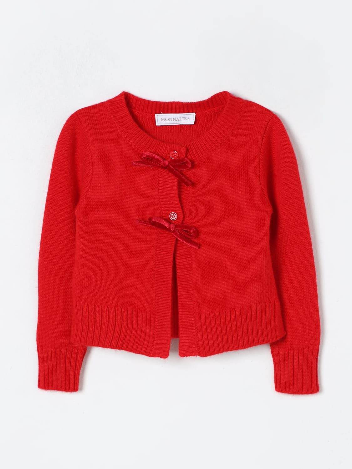 MONNALISA SWEATER: Sweater kids Monnalisa, Red - Img 1