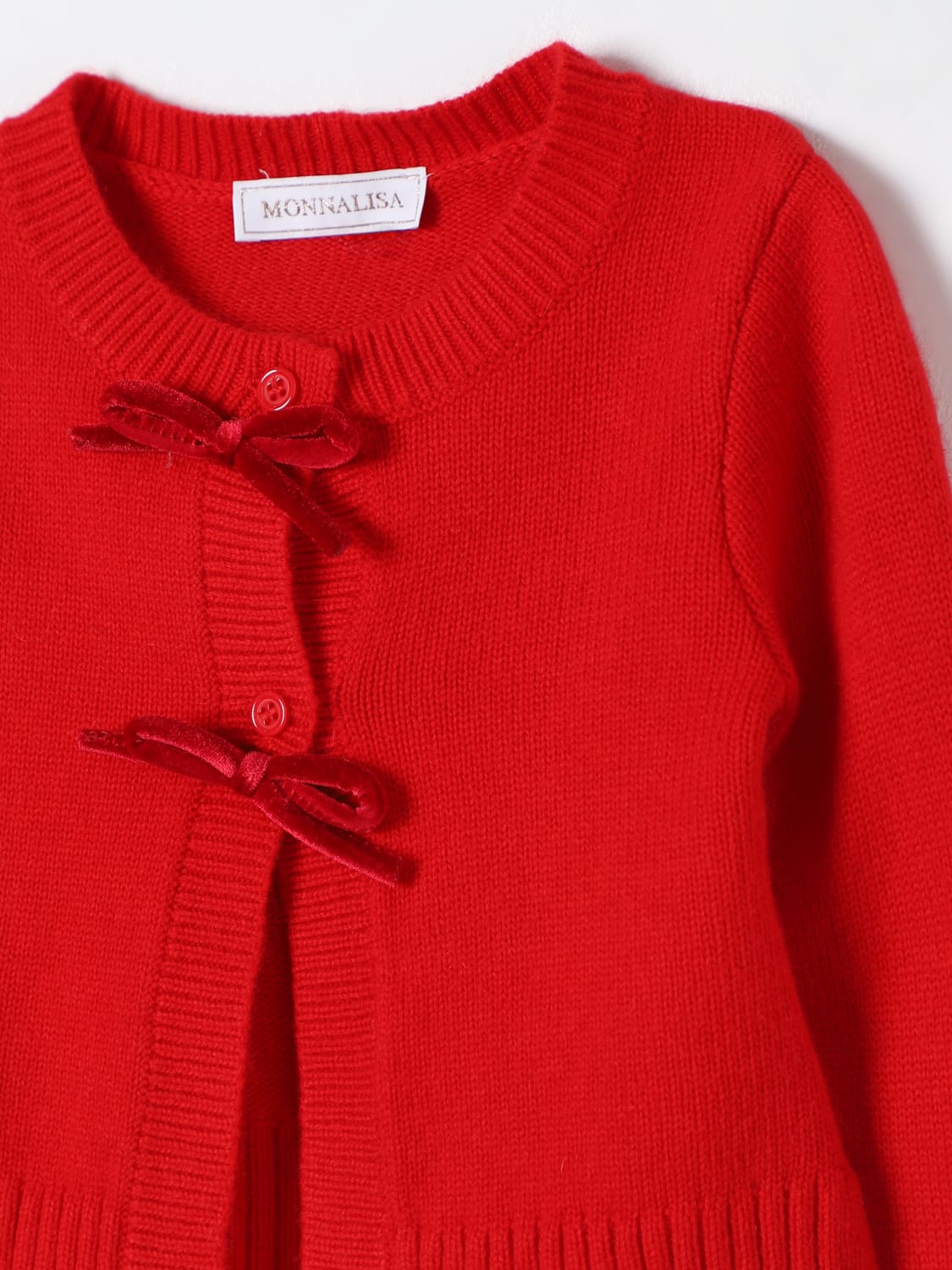 MONNALISA SWEATER: Sweater kids Monnalisa, Red - Img 3