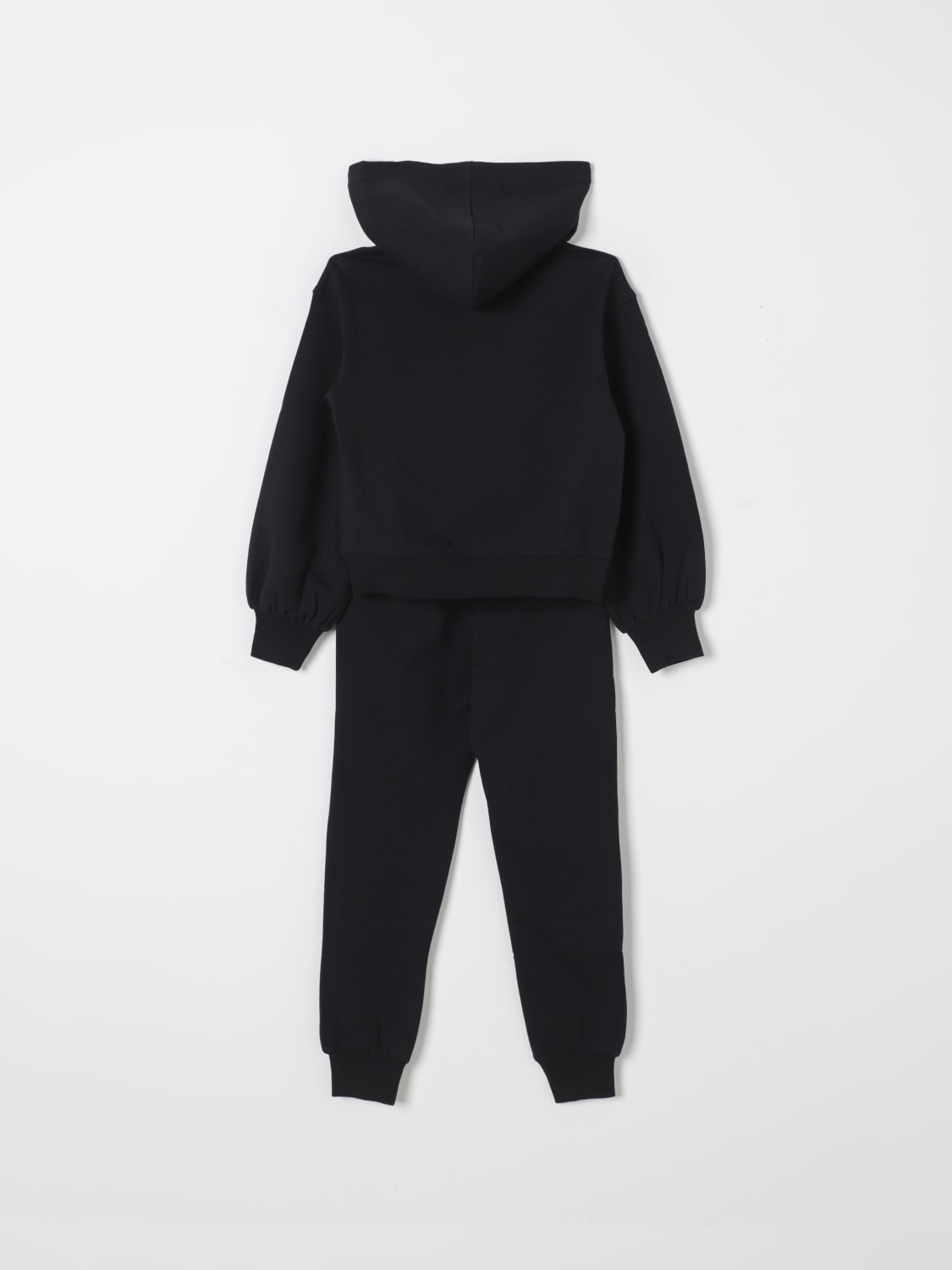 MOSCHINO CLOTHING SET: Moschino boys' hoodie + joggers set, Black - Img 2