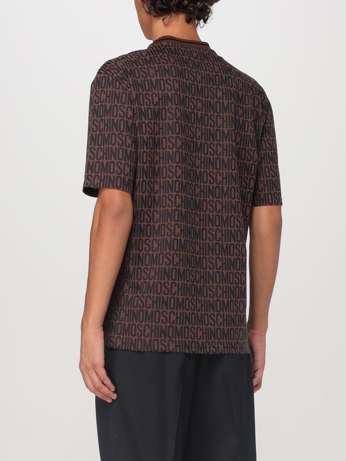 MOSCHINO COUTURE T-SHIRT: T-shirt men Moschino Couture, Brown - Img 3