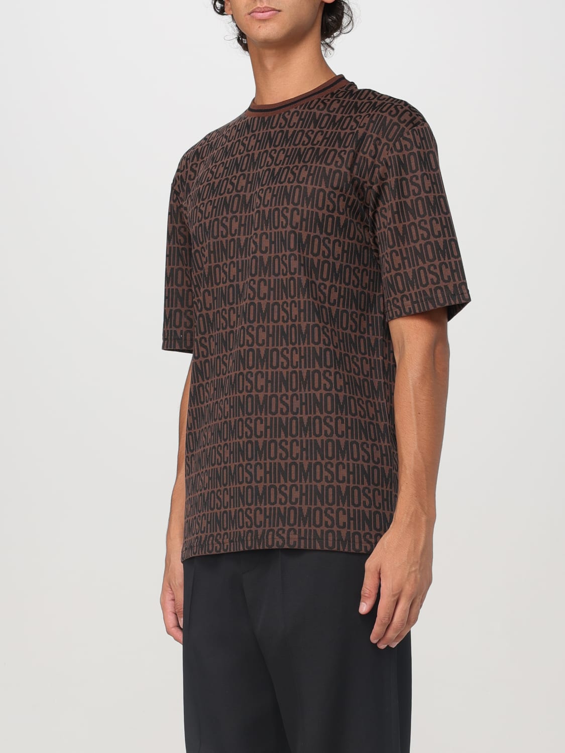 MOSCHINO COUTURE T-SHIRT: T-shirt men Moschino Couture, Brown - Img 4