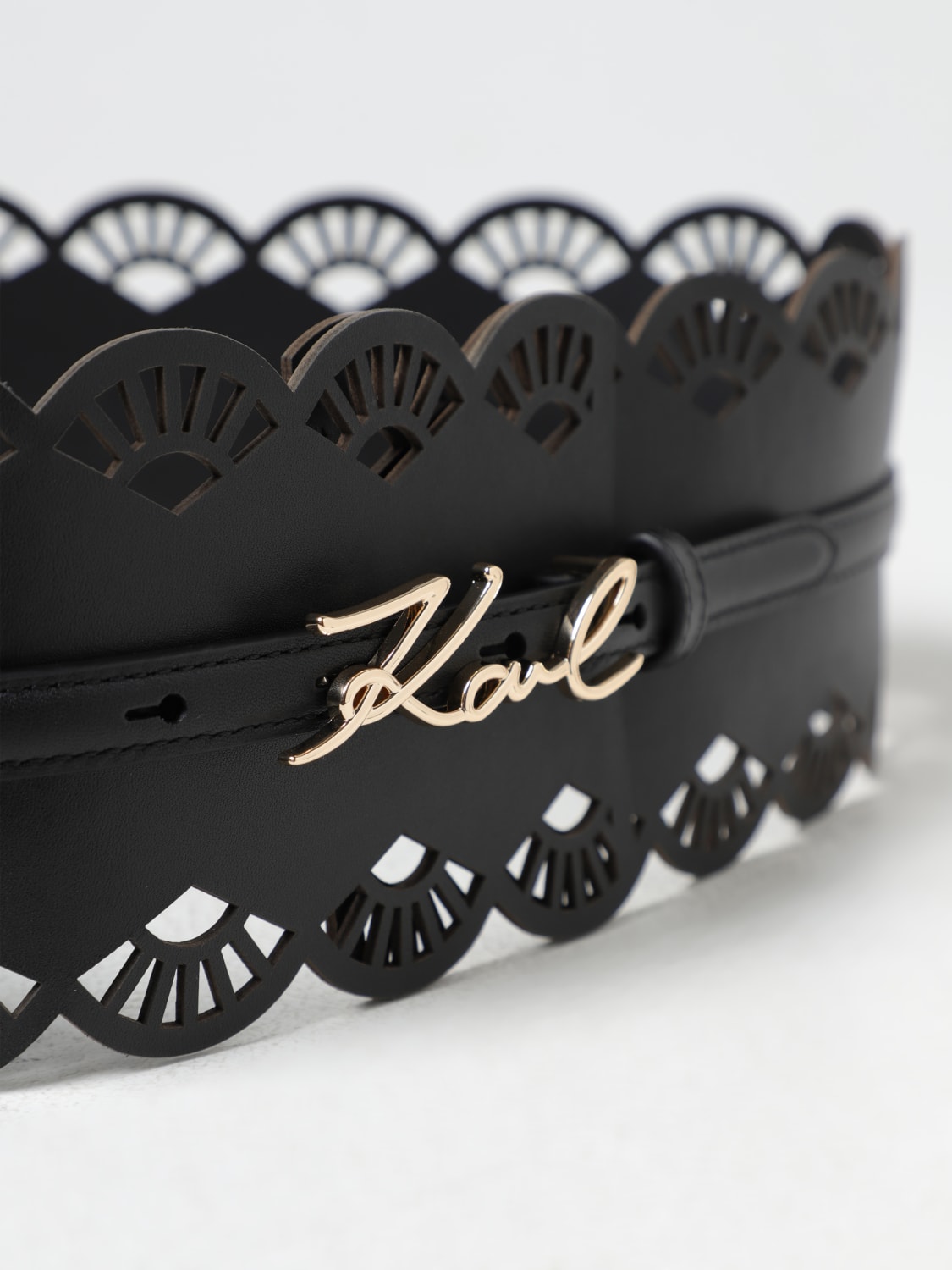 KARL LAGERFELD BELT: Belt woman Karl Lagerfeld, Black - Img 3