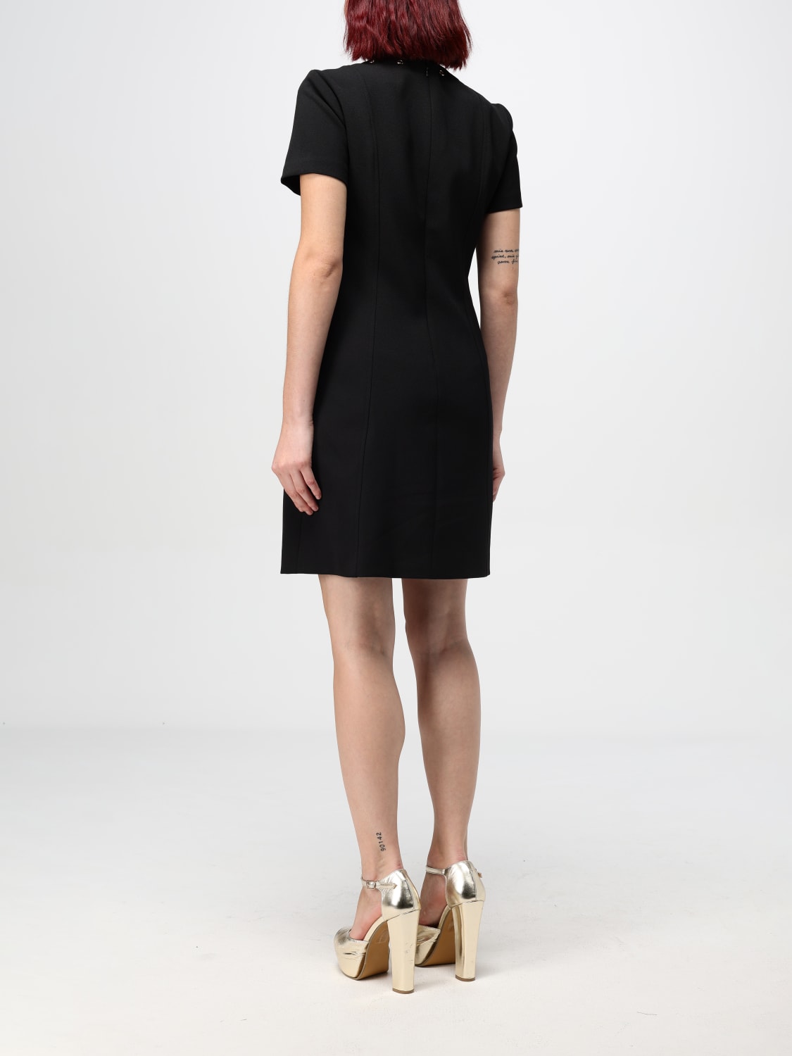 Michael kors black long dress shop