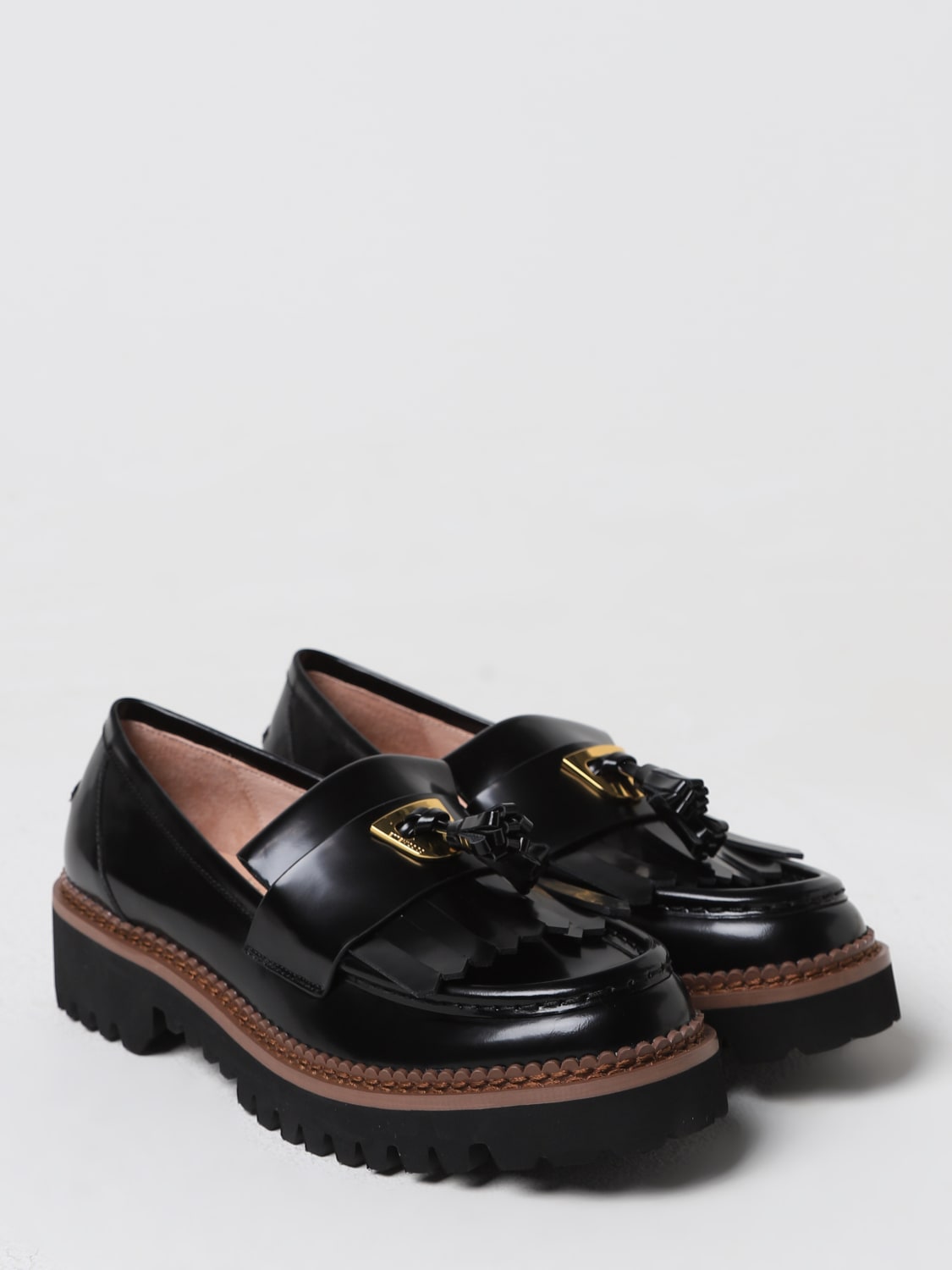 COCCINELLE LOAFERS: Shoes woman Coccinelle, Black - Img 2