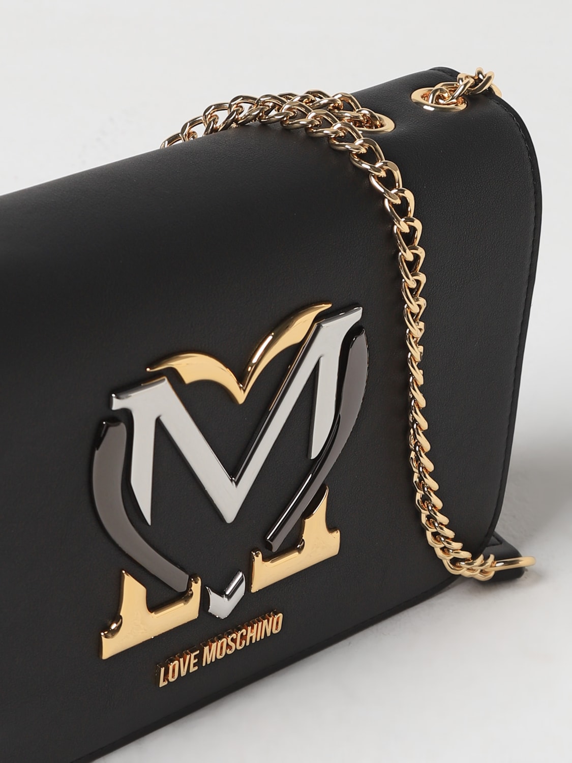 LOVE MOSCHINO 斜挎包: 斜挎包 女士 Love Moschino, 黑色 - Img 3