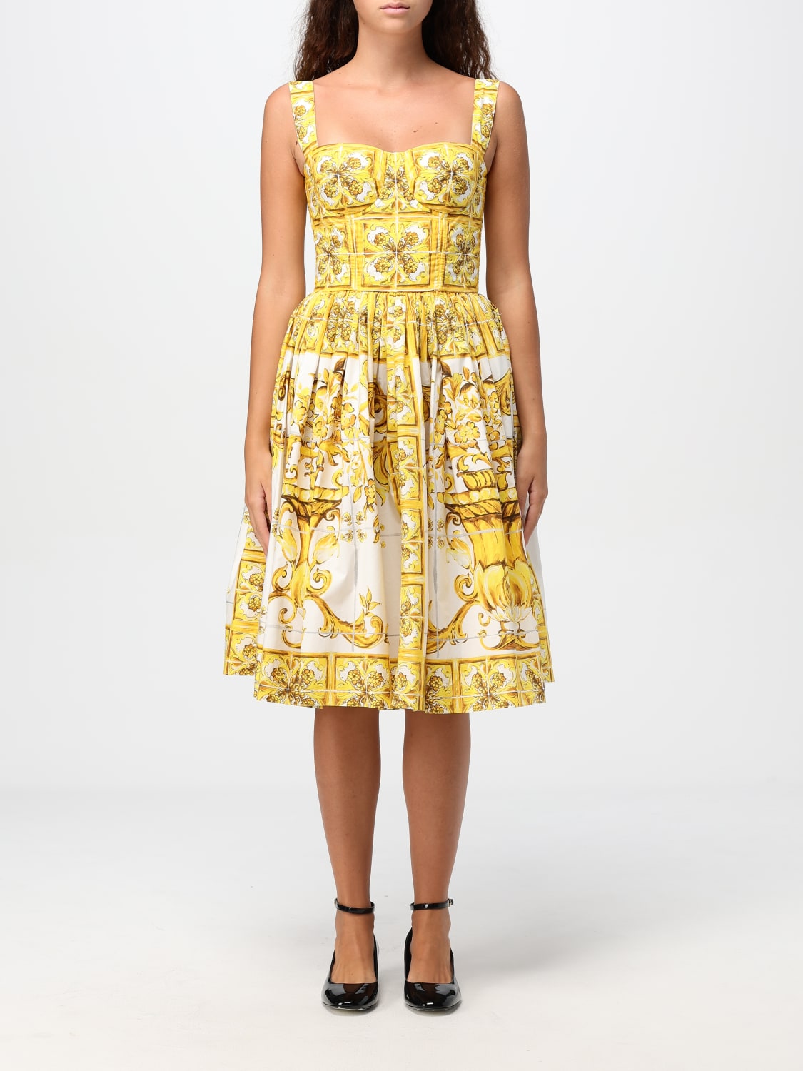 DOLCE & GABBANA DRESS: Dress woman Dolce & Gabbana, Yellow - Img 1