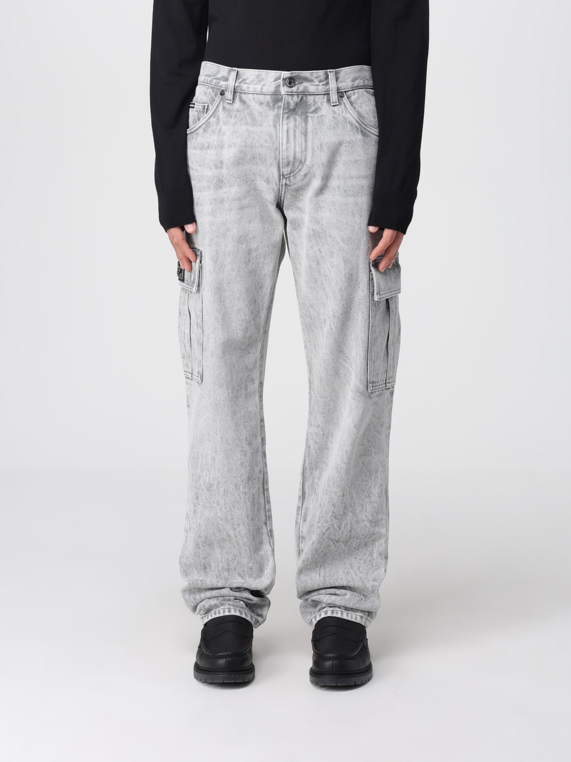 DOLCE & GABBANA JEANS: Hose herren Dolce & Gabbana, Grau - Img 1
