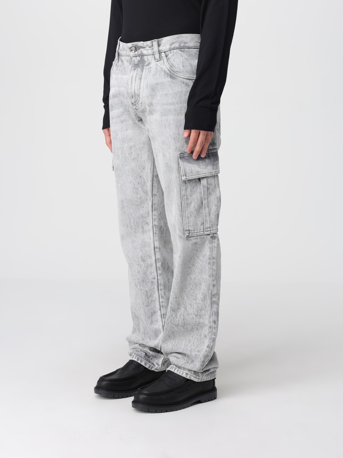 DOLCE & GABBANA JEANS: Hose herren Dolce & Gabbana, Grau - Img 4