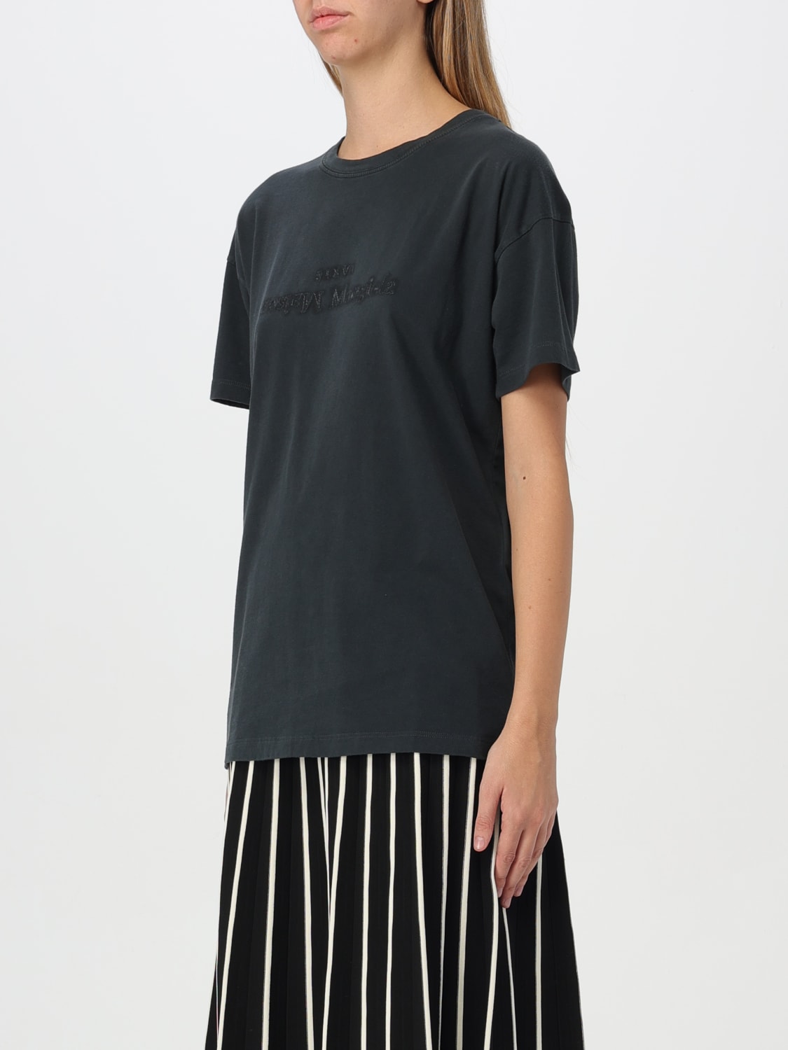 MAISON MARGIELA T-SHIRT: T-shirt woman Maison Margiela, Black - Img 4