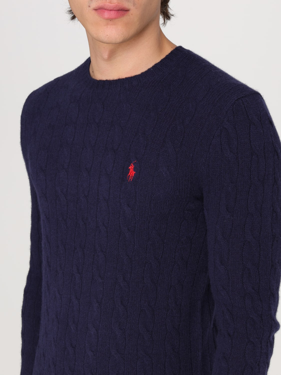 POLO RALPH LAUREN SWEATER: Sweater men Polo Ralph Lauren, Blue - Img 3