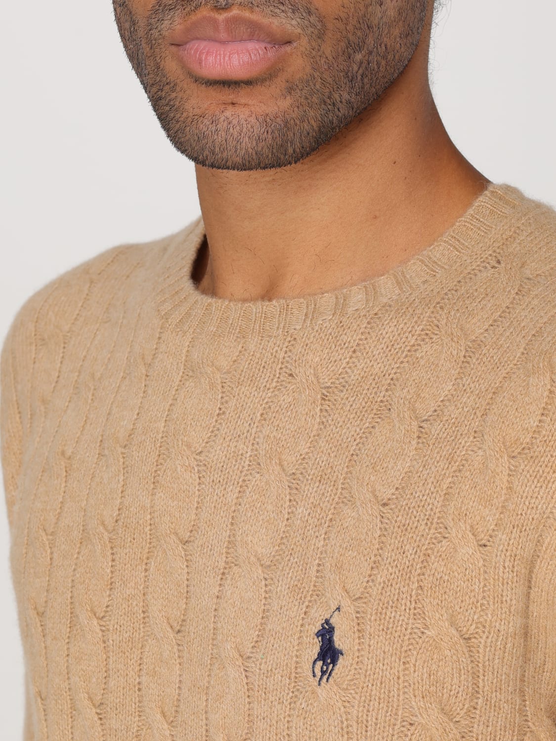 POLO RALPH LAUREN SWEATER: Sweater men Polo Ralph Lauren, Brown - Img 3