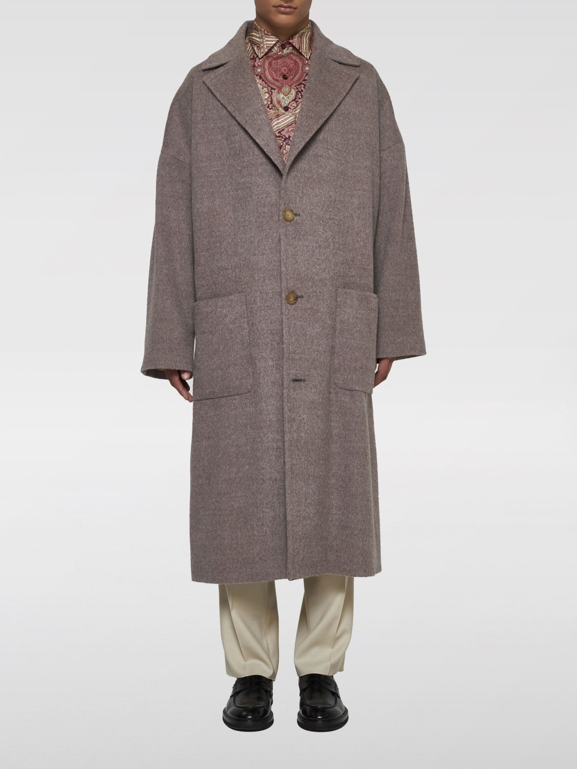 ETRO COAT: Coat men Etro, Grey - Img 1