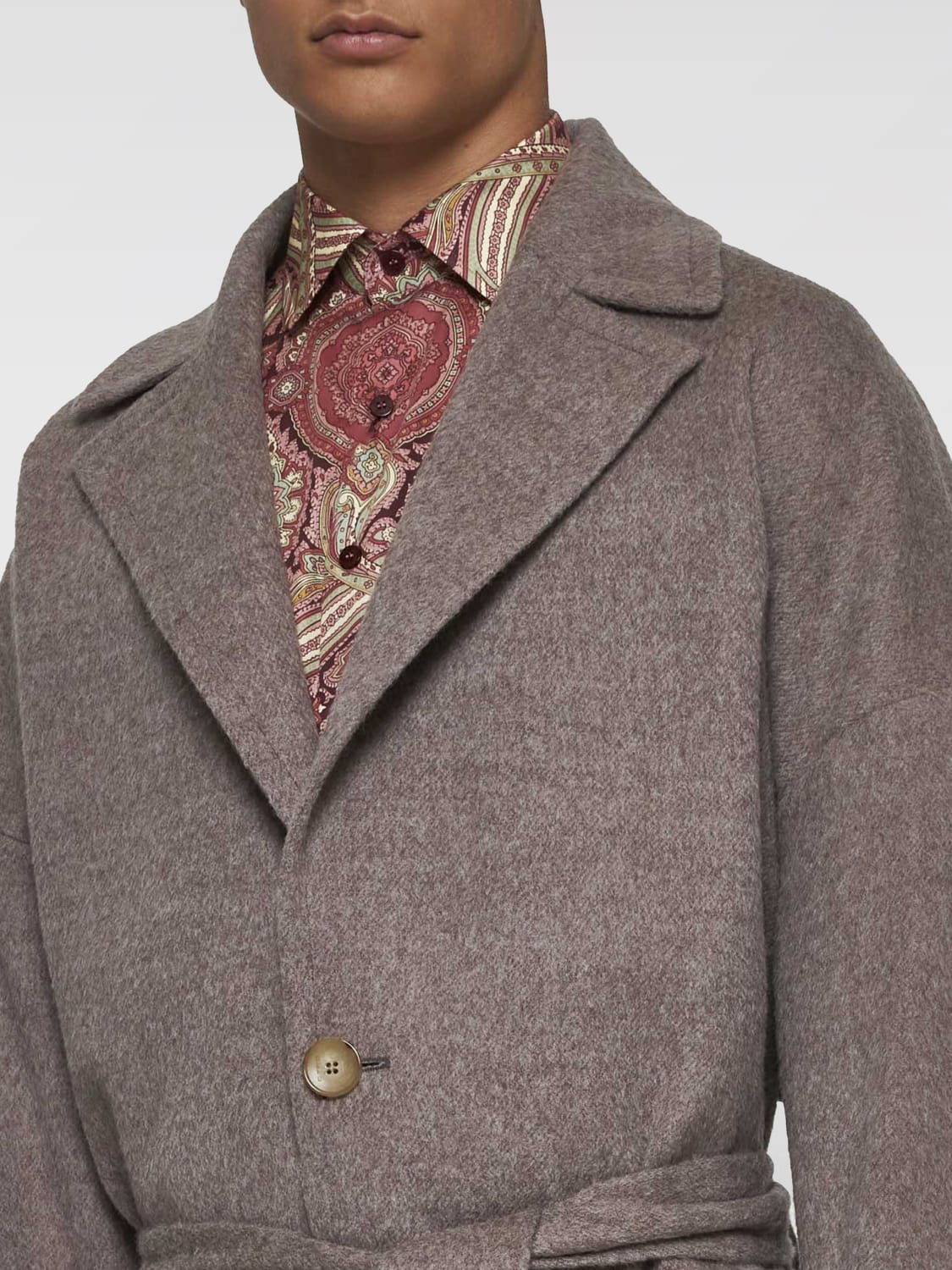 ETRO COAT: Coat men Etro, Grey - Img 3