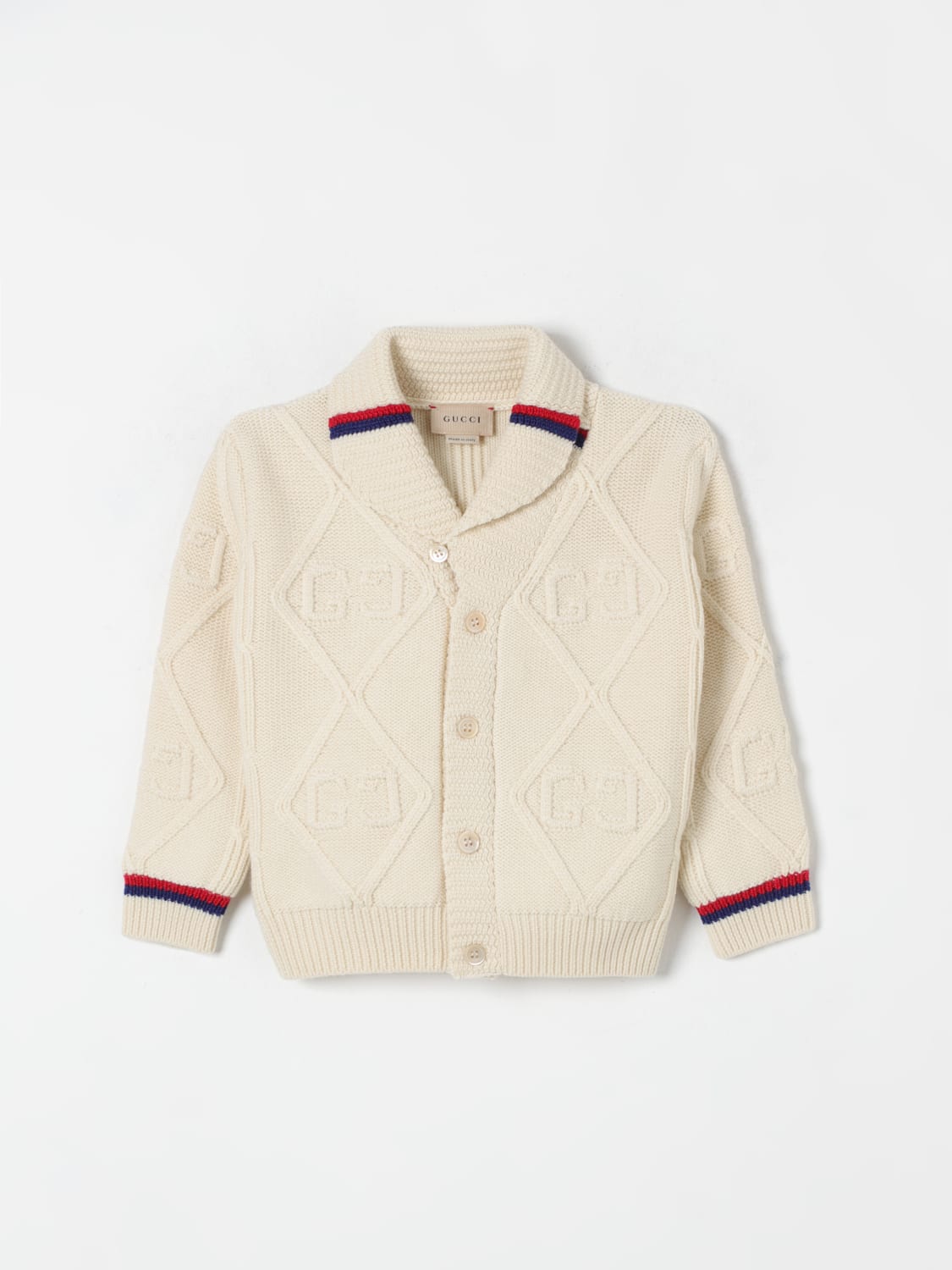 GUCCI JACKET: Jacket kids Gucci, Ivory - Img 1